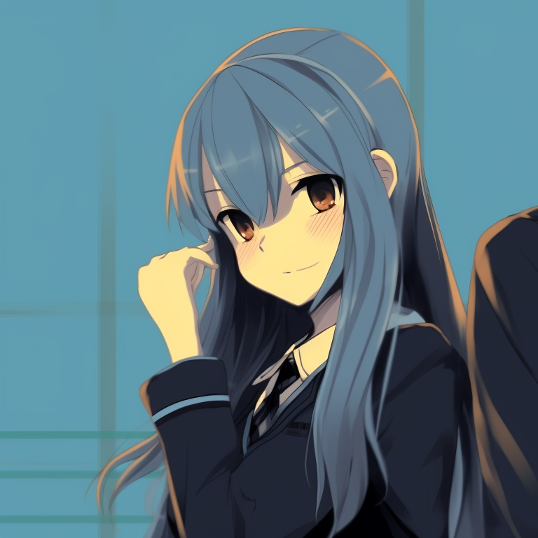 Two characters, soft gazes, warm colors and tranquil background. cool matching anime pfp pfp for discord.