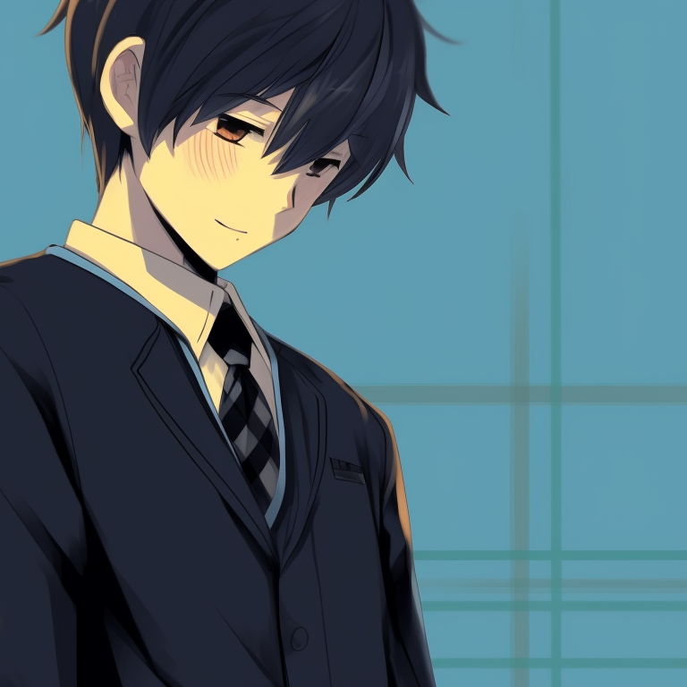 Two characters, soft gazes, warm colors and tranquil background. cool matching anime pfp pfp for discord.