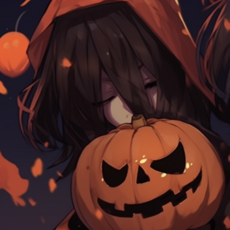 Two characters in stark lights and shadows, enhancing the eerie, gothic feel. creepy halloween pfp matching pfp for discord.