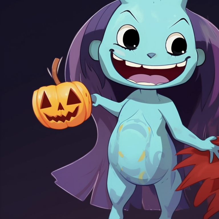 Lilo and Stitch in witch and mummy costumes respectively, vibrant color palette accentuating their outfits. spooky lilo and stitch matching pfp pfp for discord.