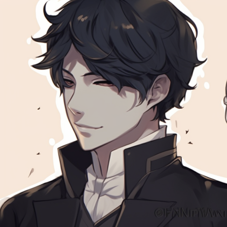 Pair of characters in vintage attire, rich textures and muted colors. vintage couple match pfp pfp for discord.