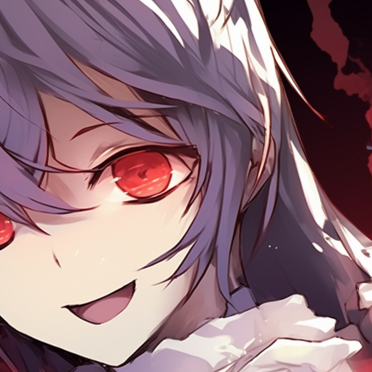 Two characters in spooky sidekick costumes, playful interaction and vibrant colors. halloween theme oshi no ko matching pfp in anime pfp for discord.