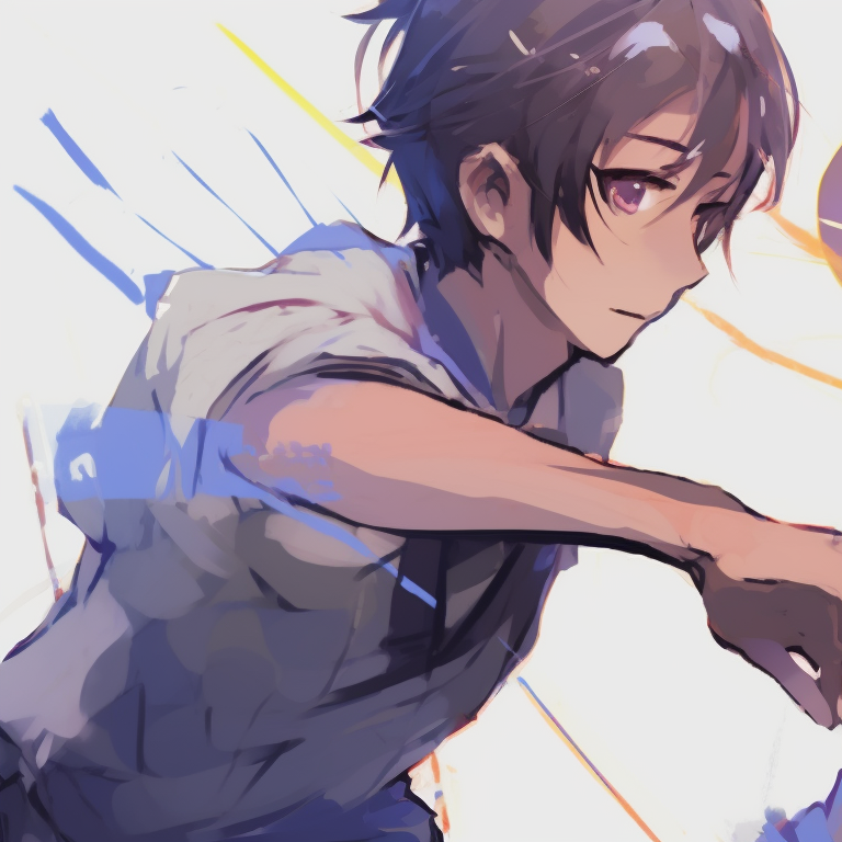 Two characters, one with a magical aura and the other displaying physical might, contrasting elements. attractive matching pfp gif pfp for discord.