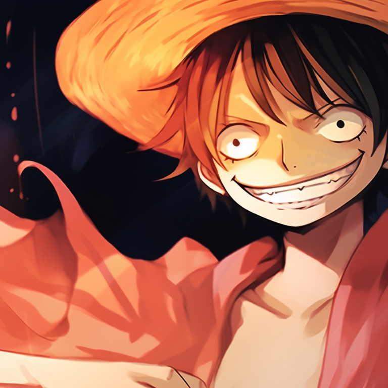 Luffy and Nami in ghostly forms featuring light glowing outlines. one piece halloween matching pfp pfp for discord.