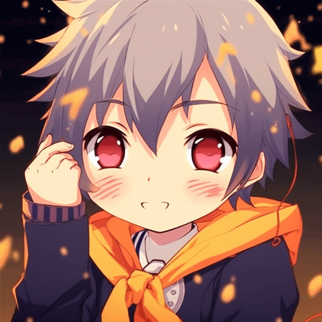 Naruto wiggling in a joyful way, colorful and lively depiction. unique anime gif pfp