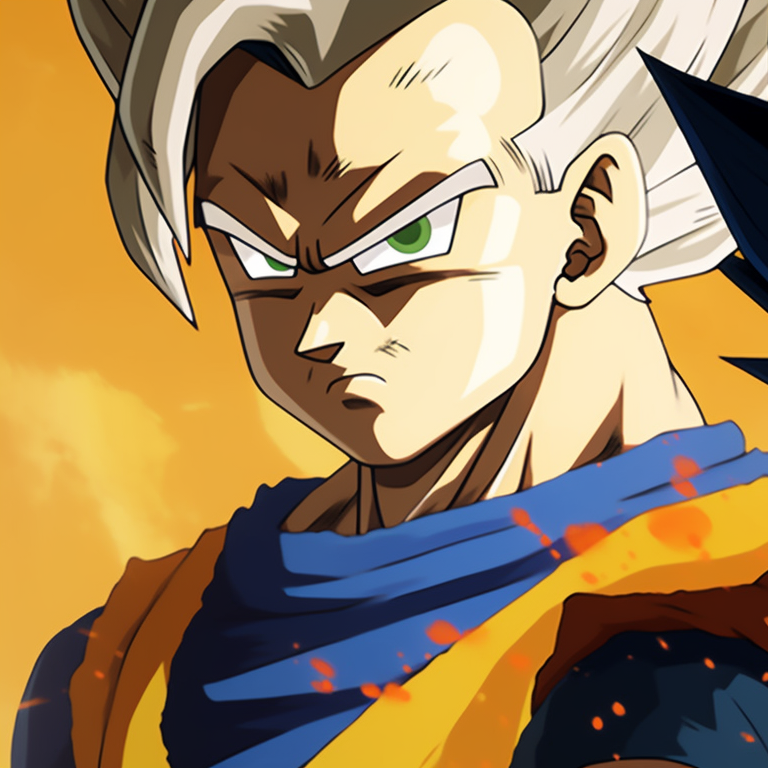 Goku and Vegeta in traditional Saiyan armor, bright and vivid colors. best goku and vegeta matching pfp pfp for discord.