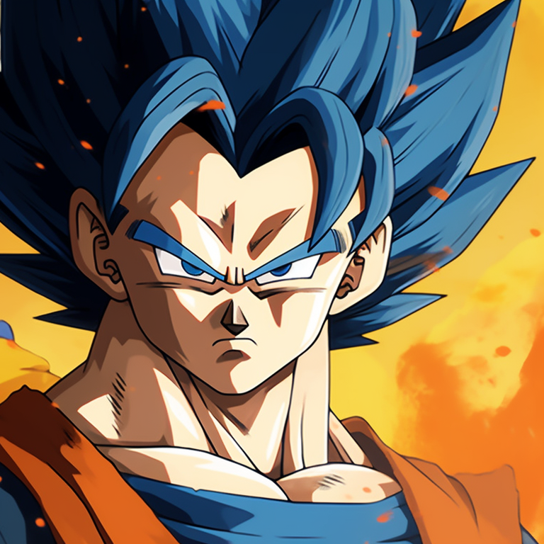 Goku and Vegeta in traditional Saiyan armor, bright and vivid colors. best goku and vegeta matching pfp pfp for discord.