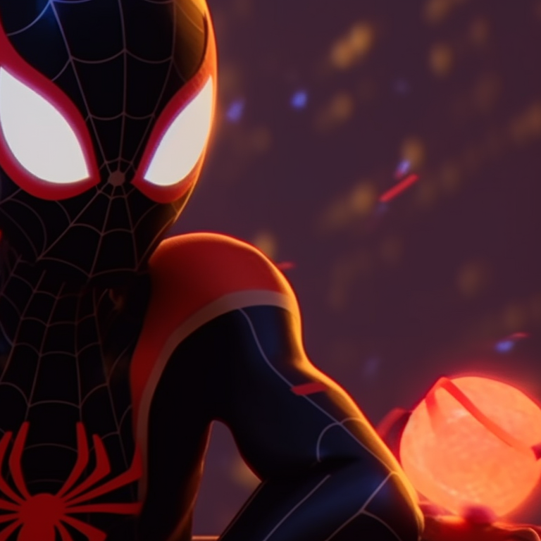 Gwen and Miles with buckets of candies, vibrant color scheme and cheerful expressions. spiderverse gwen and miles matching pfp pfp for discord.