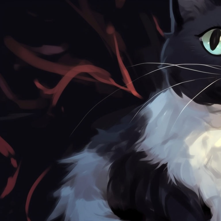 Matching pfps of two cats, surrounded by bats, vivid oranges and purples for a Halloween theme. cat pfp in halloween theme pfp for discord.