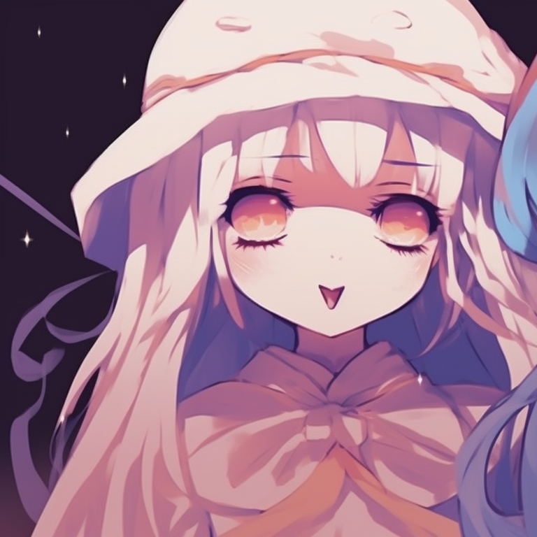 Two characters dressed as witches, intense expressions and striking colors. halloween matching profile pictures pfp for discord.