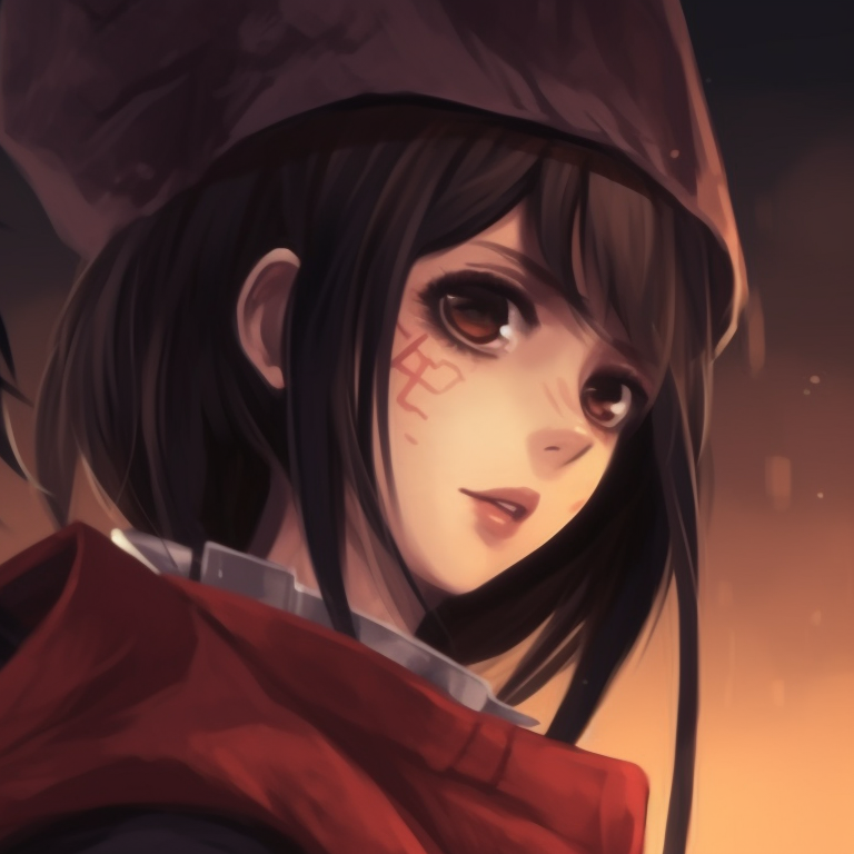 Eren in a vampire outfit and Mikasa dressed as a witch, dark colors and rough textures primarily used. halloween themed eren and mikasa matching pfp pfp for discord.