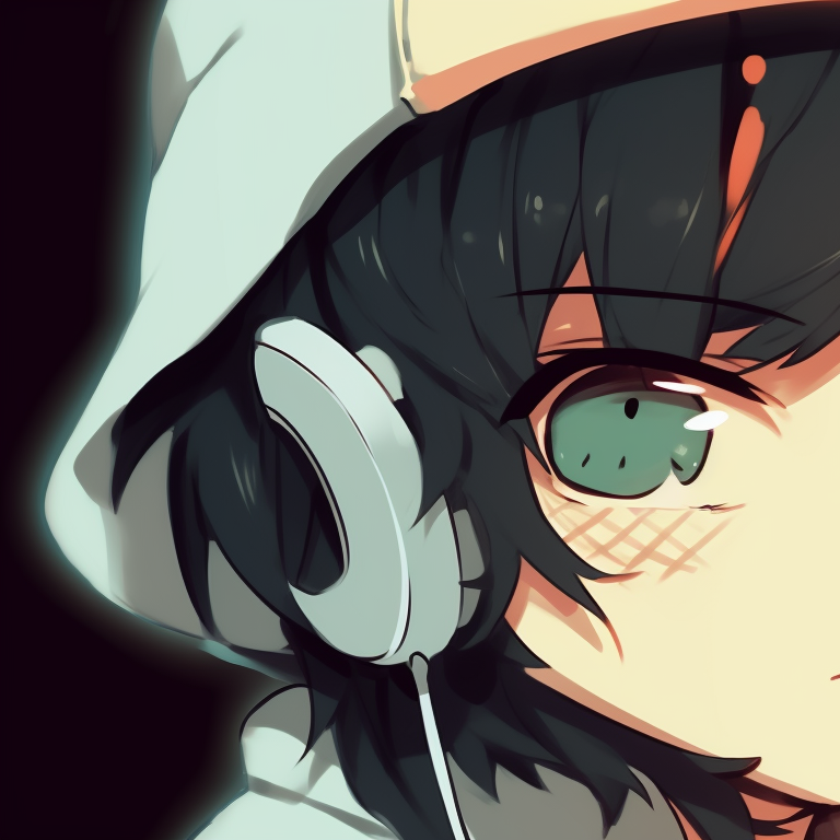 Two memcchi characters, contrasting colors and distinct outlines, facing each other. stylish memcchi matching pfp pfp for discord.