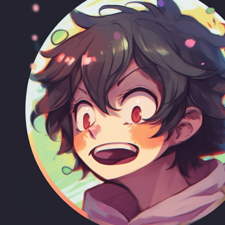 Close-up of two characters with exaggerated fun-filled faces, bright colors and distinct outlines. funny matching pfp discord inspiration pfp for discord.