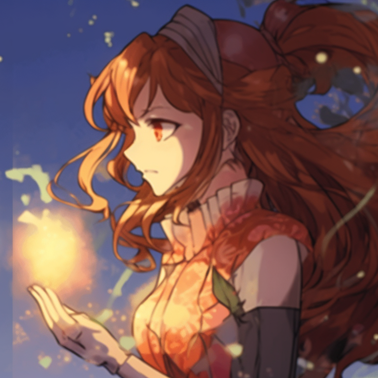 Two characters, magic aura connecting them, bold lines and ethereal effects. dynamic gif pfps in matching style pfp for discord.