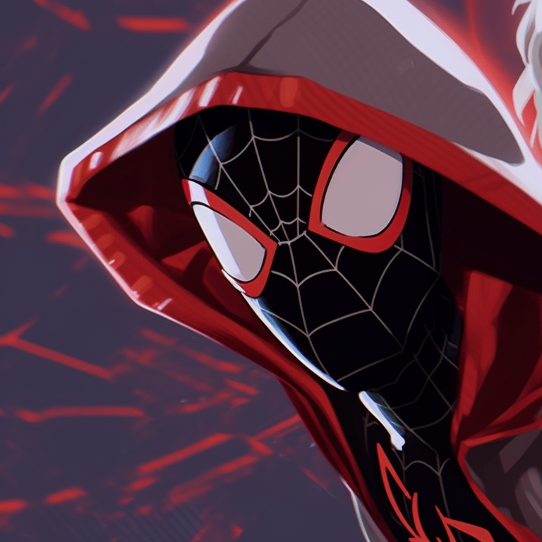 An homage to comic book art in a matching set featuring Miles and Gwen against a cityscape backdrop. miles and gwen pfp alignment in spiderverse pfp for discord.