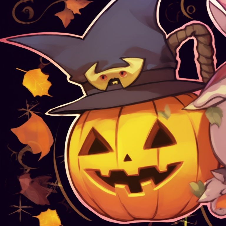 Two Ghastly Pokémon depicted in a gloomy style with ethereal glow and ghostly aura around them. classic matching pokemon pfp with halloween theme pfp for discord.