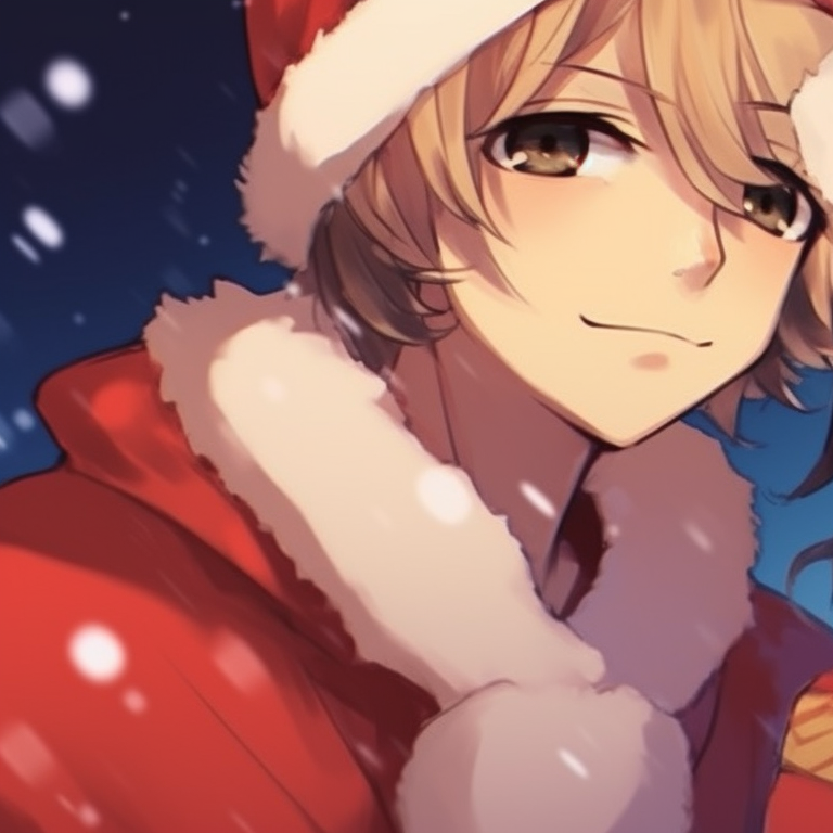 Two characters in the middle of a snowball fight, dynamic lines, and cool colors. ideal christmas pfp matching themes for school pfp for discord.