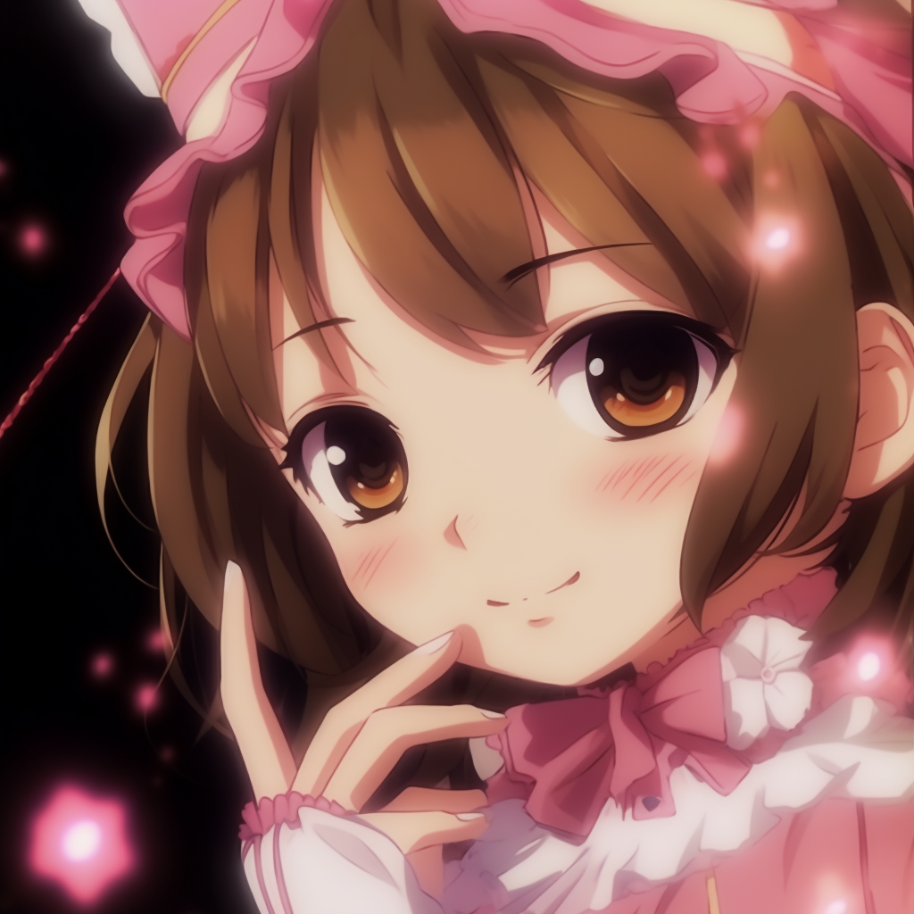 Sailor Moon with her tiara and earrings, pastel colors with soft shadows. charming y2k anime pfp