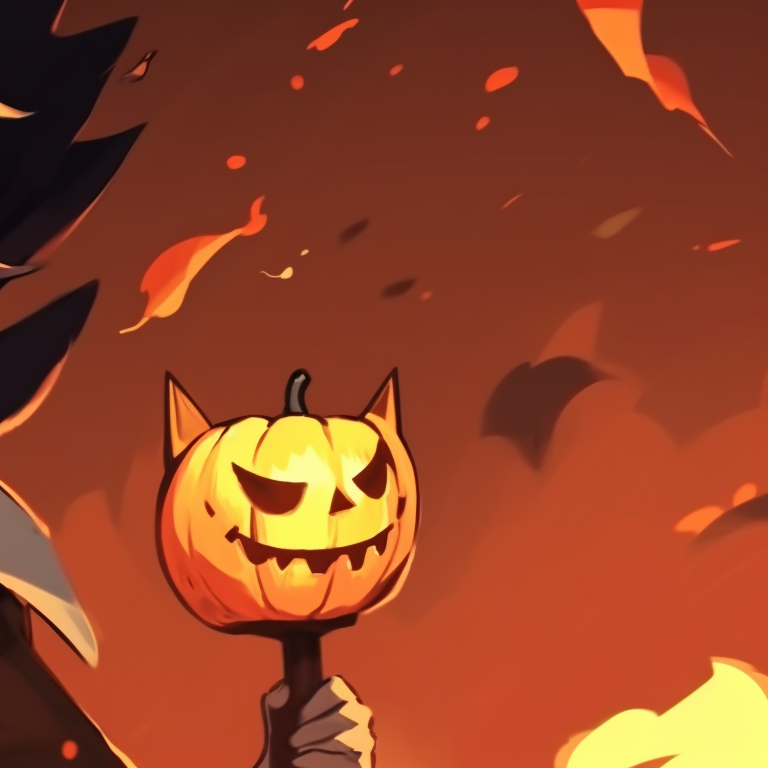 Two characters standing in a graveyard, tones of gray and green with heavy shadow effects. matching halloween pfp with spooky elements pfp for discord.