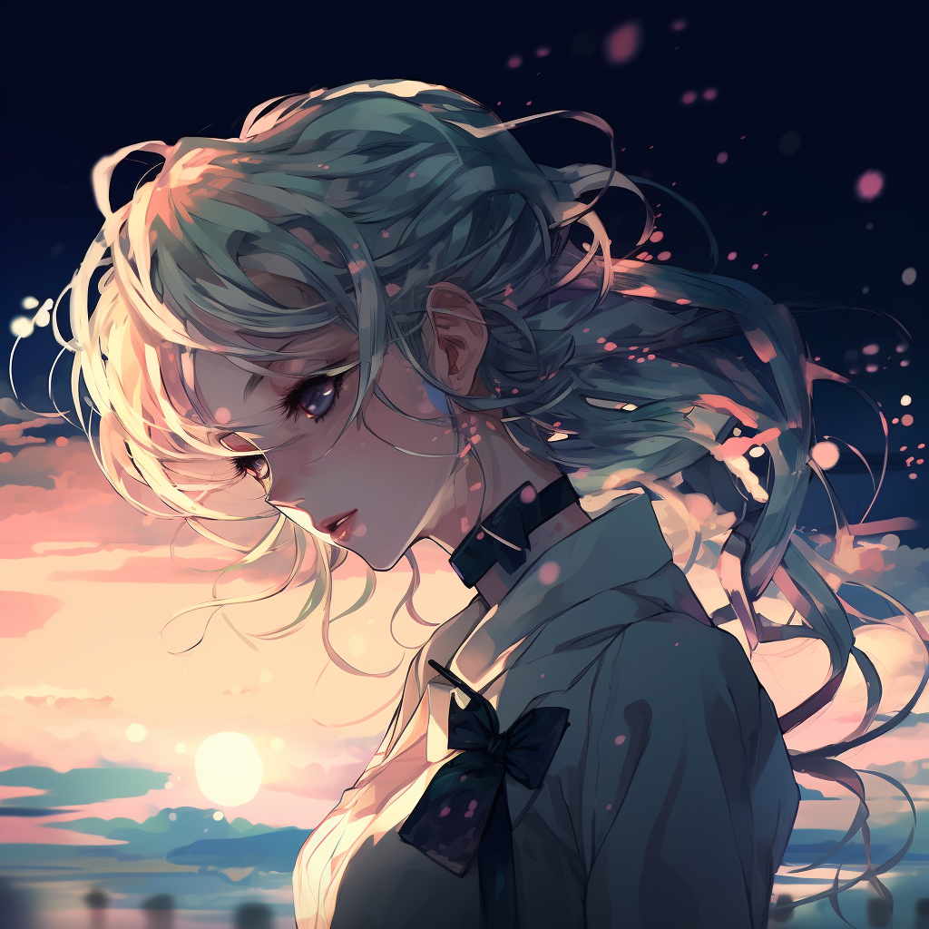 Sailor Moon with her wand, detailed outlines and vibrant colors. 4k anime girl profile photos