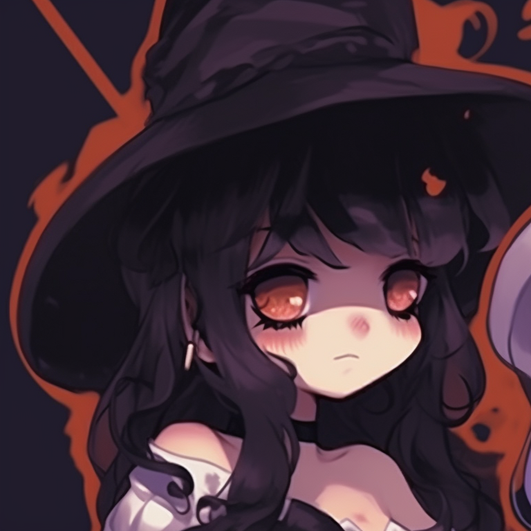 Two characters, one with angel wings, the other with devil horns, strong use of contrast and emotive expressions. cool halloween themed matching pfp girl pfp for discord.