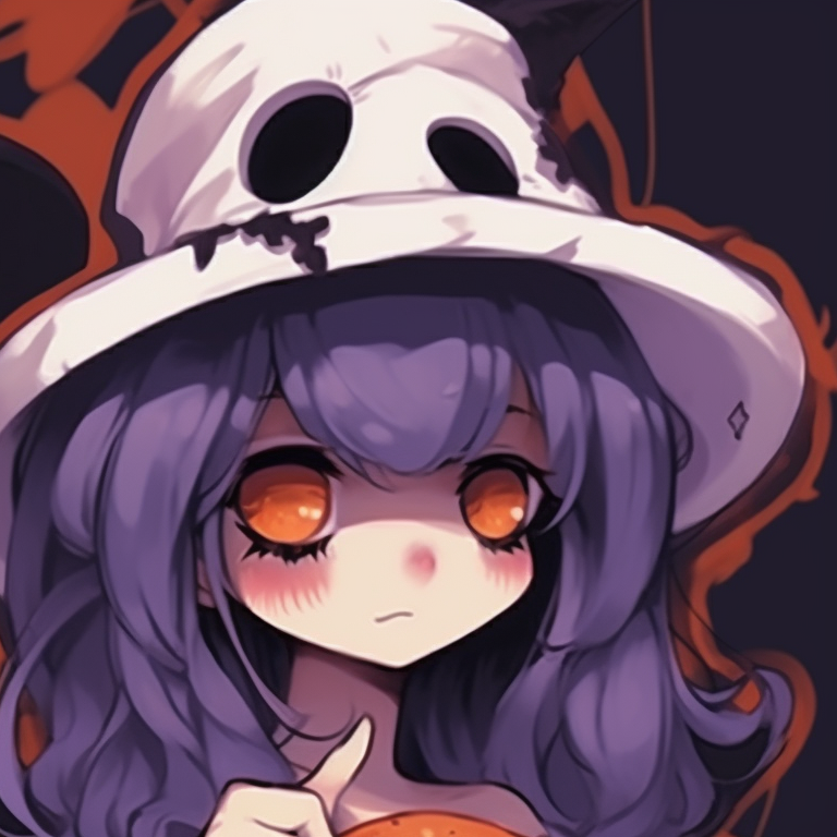 Two characters, one with angel wings, the other with devil horns, strong use of contrast and emotive expressions. cool halloween themed matching pfp girl pfp for discord.