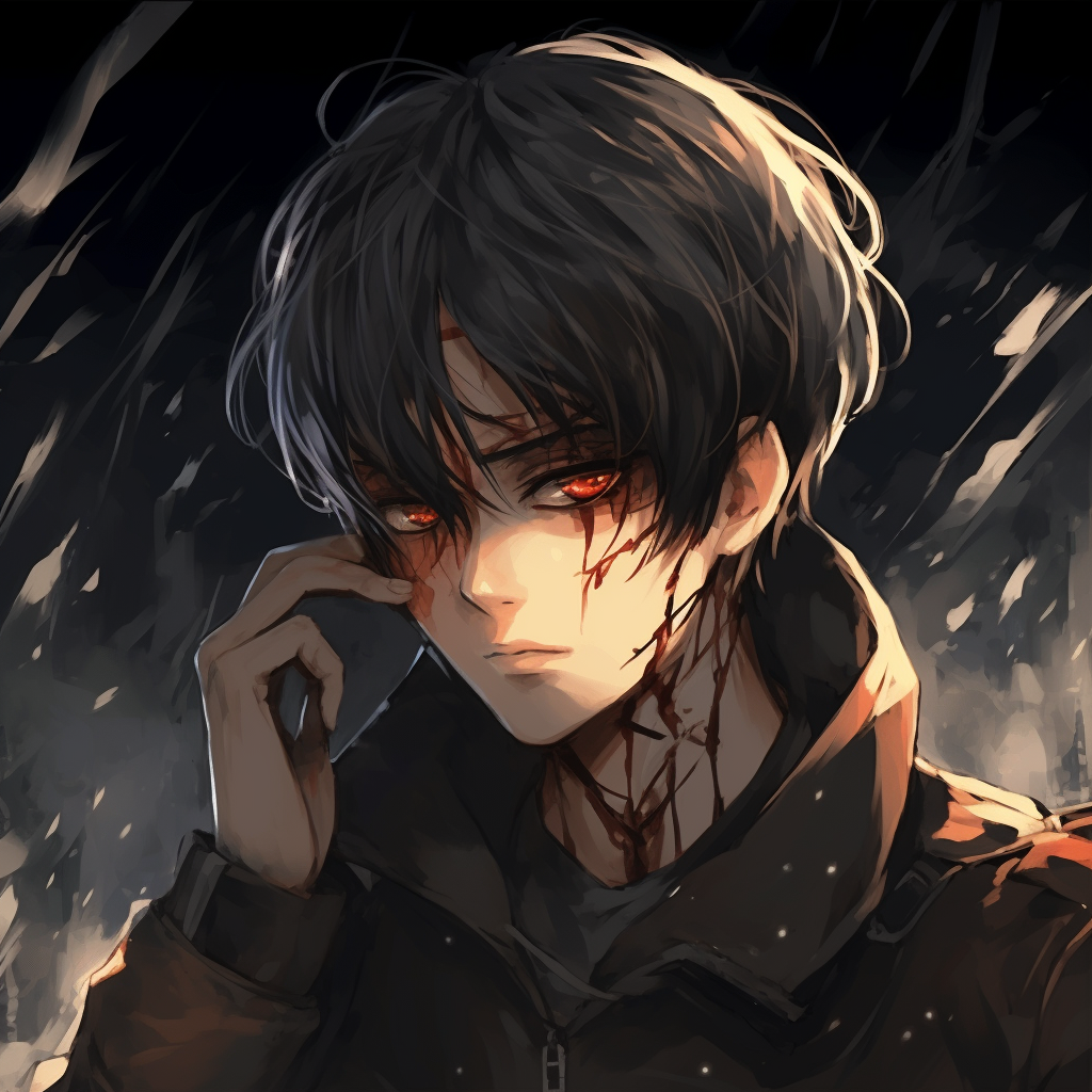 Levi Ackerman from Attack on Titan shown with a mystical aura, combining realism with a painterly style. aesthetic anime pfp for boysHD, free download