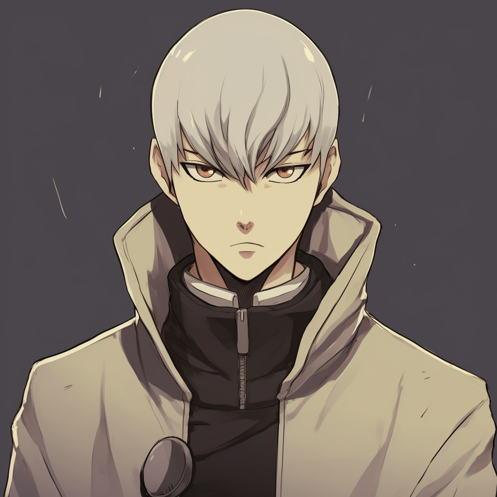 Saitama looking unamused, comic style and contrasting colors. humorous male anime pfp