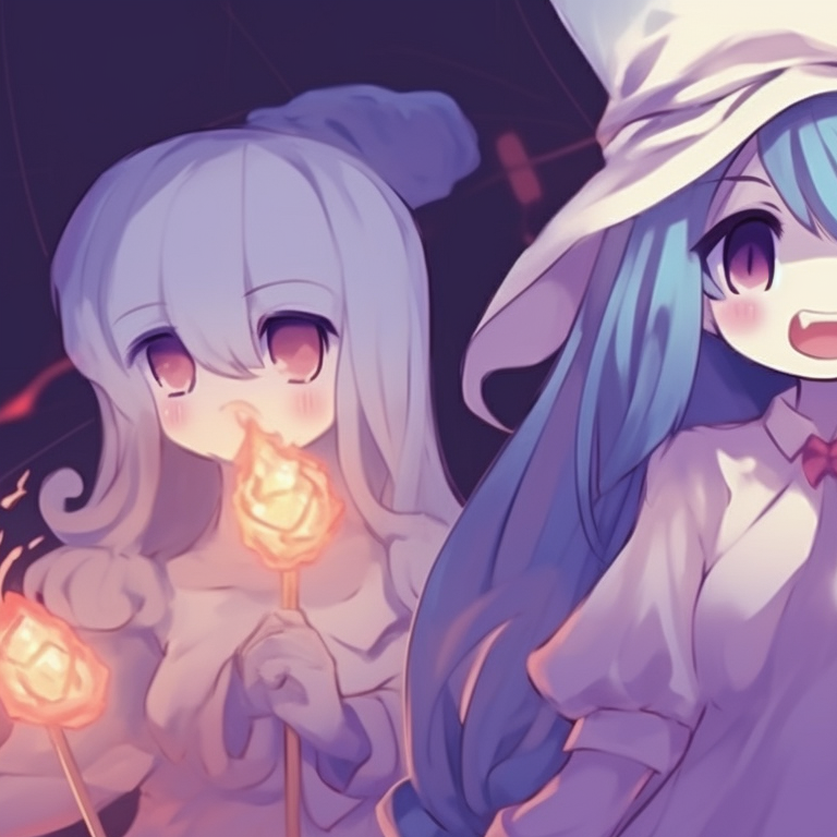 Five characters dressed as classic monsters, candy buckets in hands, vibrant colors, and lively expressions. top matching pfp ideas for 5 friends halloween theme pfp for discord.