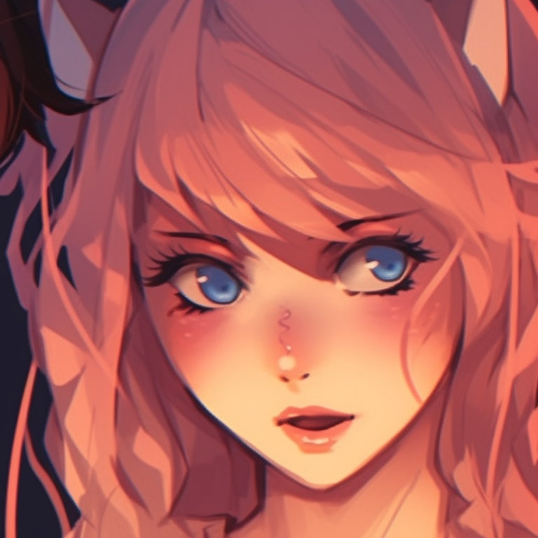 Two characters showcasing earthy tones, careful shading, and a pose expressing affection. real-life match pfp for couples pfp for discord.