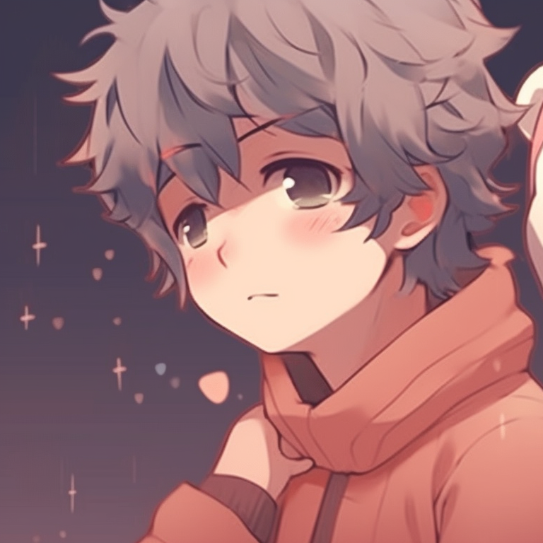 Two characters near a fireplace, warm tones and matching Santa hats. matching cute christmas pfp aesthetic ideas pfp for discord.