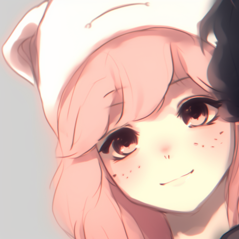 Two characters in pastel-colored clothes, showing gentle smiles and soft expressions. instagram cute matching pfp with aesthetic theme pfp for discord.