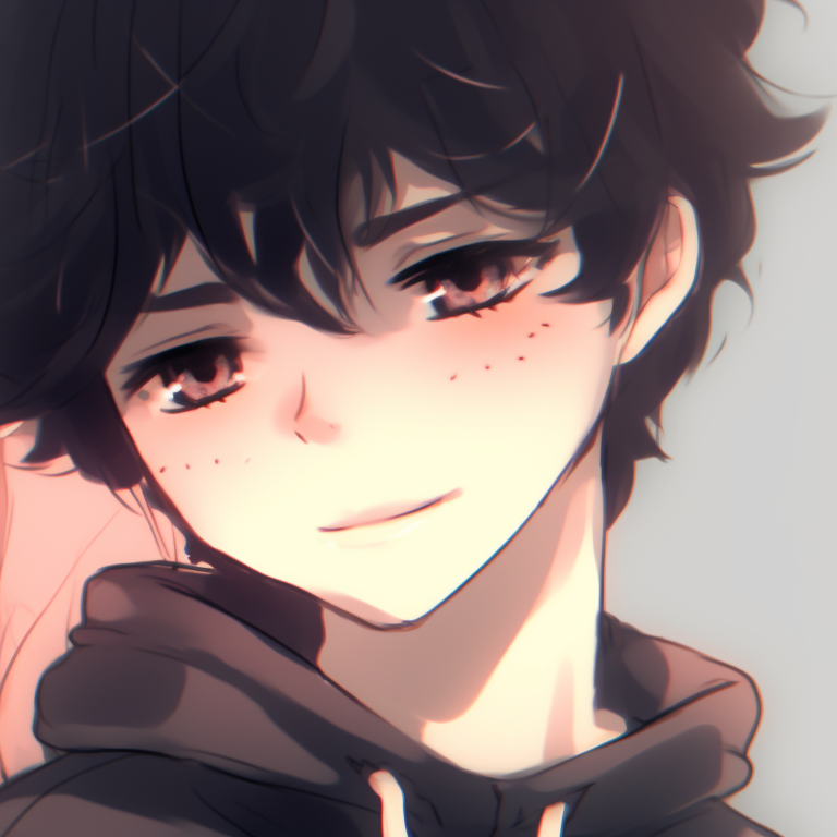 Two characters in pastel-colored clothes, showing gentle smiles and soft expressions. instagram cute matching pfp with aesthetic theme pfp for discord.