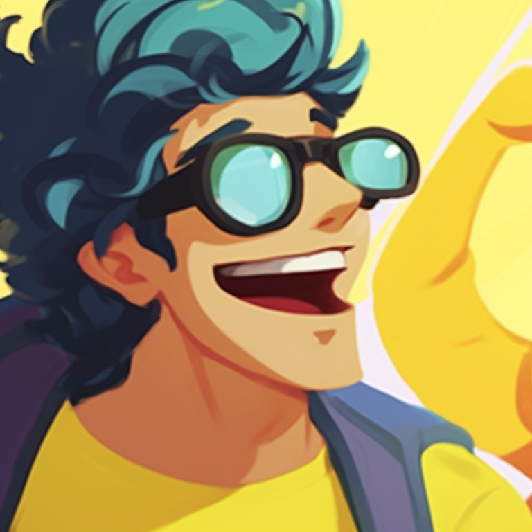 Two characters in comedic poses, bold lines and cartoonish style. comical matching pfp specifically for couples pfp for discord.