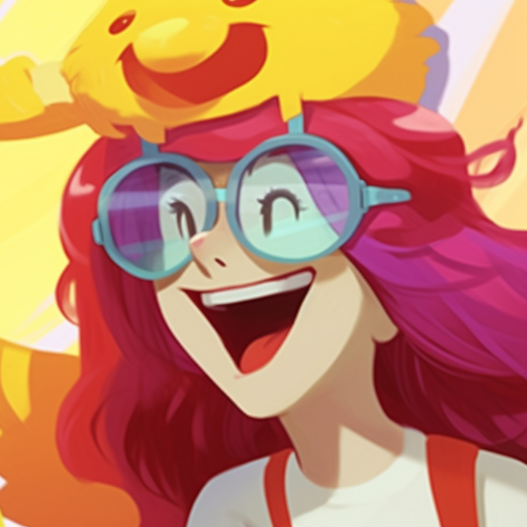 Two characters in comedic poses, bold lines and cartoonish style. comical matching pfp specifically for couples pfp for discord.