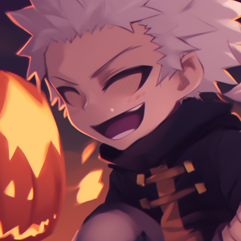 Killua and Gon in a dusky setting, crushed velvet blues and purples emphasize the Halloween theme. killua and gon matching pfp halloween theme inspiration pfp for discord.