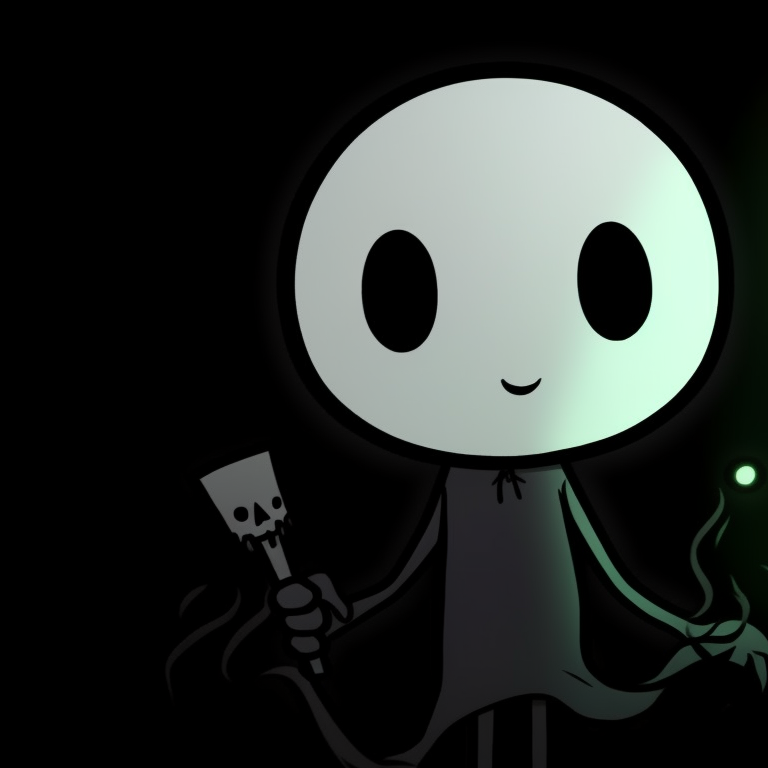 Close-up of two stickman characters, one trick-or-treating as a witch, another as a pumpkin, vibrant colors and playful expressions. animated stickman pfp for halloween pfp for discord.