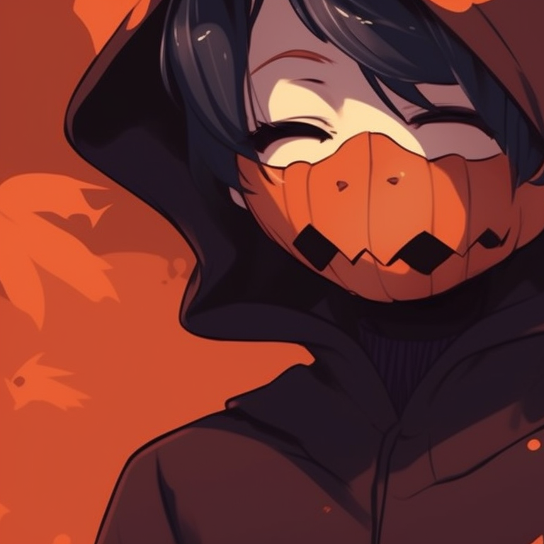 Two characters standing under a spooky tree, deep purples and blues, moonlight casting harsh shadows. seasonal matching aesthetic halloween pfp pfp for discord.