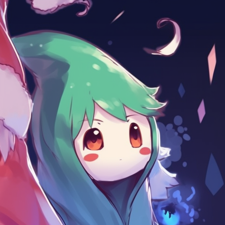 Two ghost characters, red and green auras, cozy scarves and cute expressions. fun ideas for matching cute ghost christmas pfp pfp for discord.