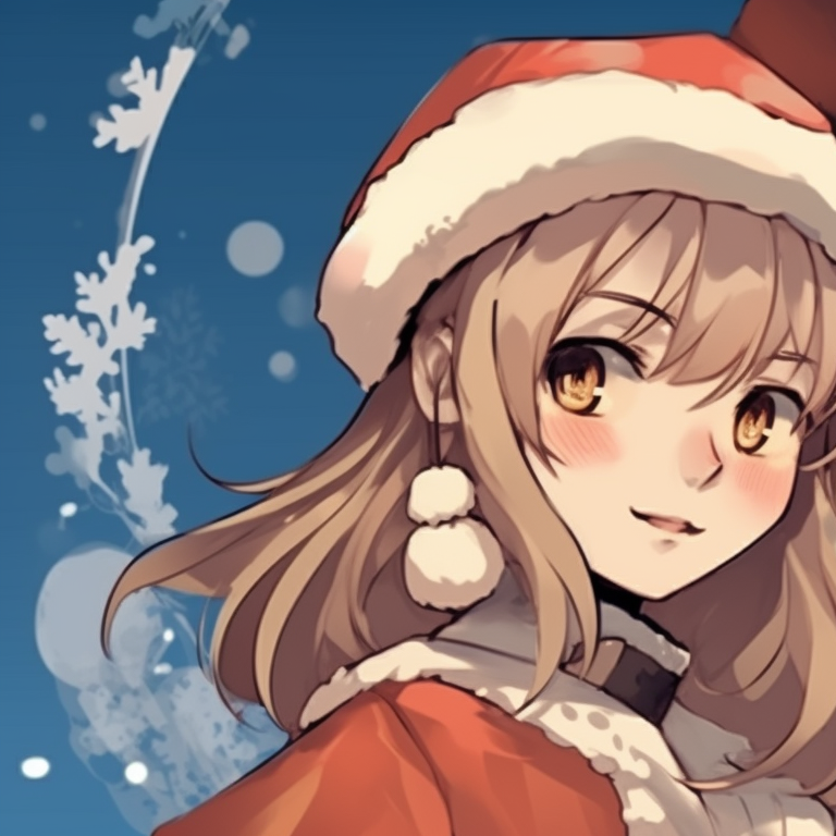 Two characters at a lavishly laid out Christmas feast, warm color scheme with emphasis on red and green. vintage matching discord pfp christmas pfp for discord.