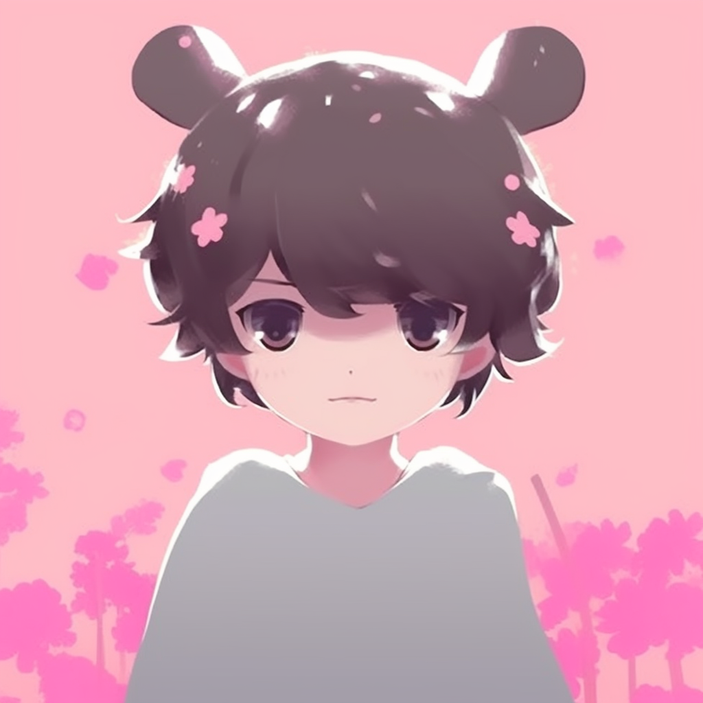 Anime boy wearing glasses, with a particularly detailed, glossy eyewear design. Strong outlines and a bold color palette are the cornerstones of the image's style. cute pfp for school accounts pfp for discord.