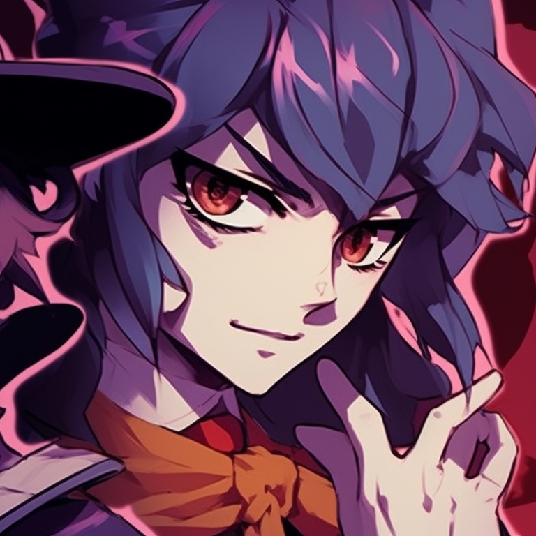 Two Jjba characters in an eerie night setting, dressed in battle-ready costumes, earthy tones and drastic expressions. jjba matching pfp halloween special icons pfp for discord.