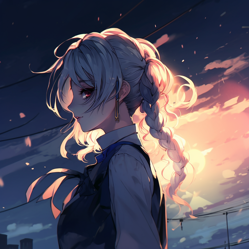 Close-up profile of Sailor Moon, with a focus on pastel color palette and soft finishes. 4k anime girl profile photos