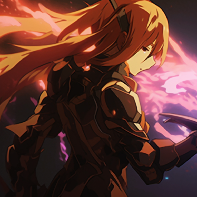 Two characters in a haunted setting, high contrast and use of shadows to create suspense. matching pfp gif anime style pfp for discord.