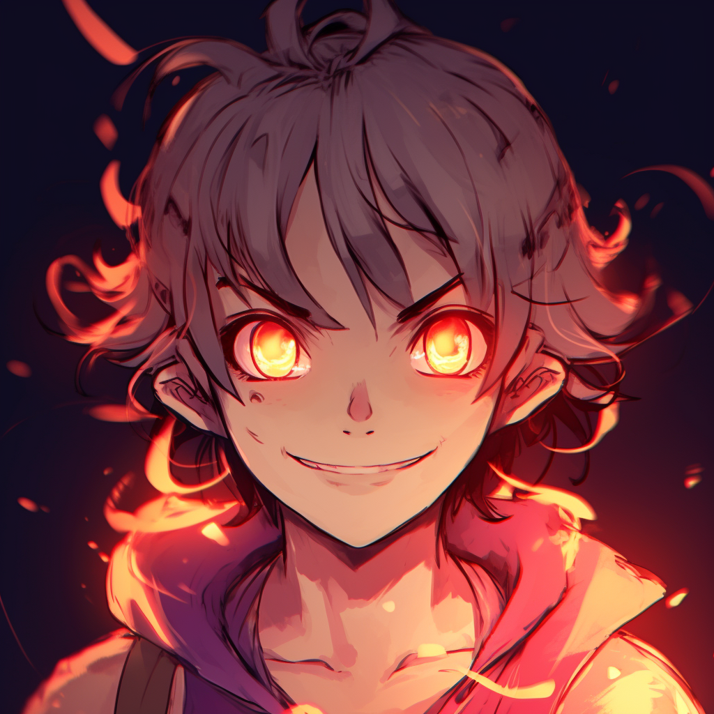 Luffy in a bold pose, with features highlighted by glowing light. 4k resolution glowing anime pfp gallery