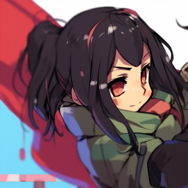 Two characters in battle posture, vivid colors and high-energy atmosphere. unique matching discord pfp pfp for discord.