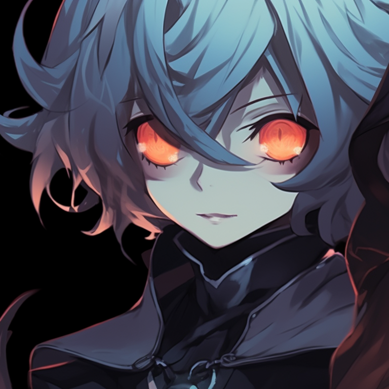 Two characters with painted jack-o'-lantern faces, warm lighting against a dark background. dark matching pfp halloween theme designs pfp for discord.