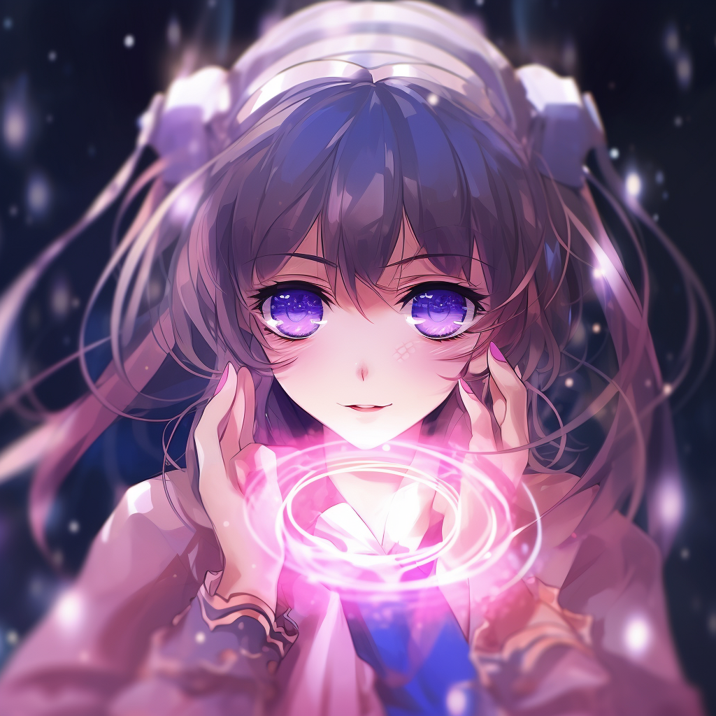 Sailor Moon within a magic circle, characterized by soft shading and pastel colors. mobile 4k anime pfp