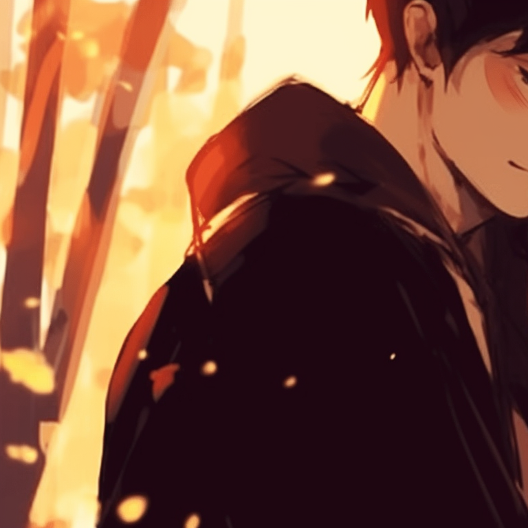 Two characters under blooming sakura trees, matching kimono outfits, and soft pastel aesthetics. stunning matching pfp for bf and gf pfp for discord.