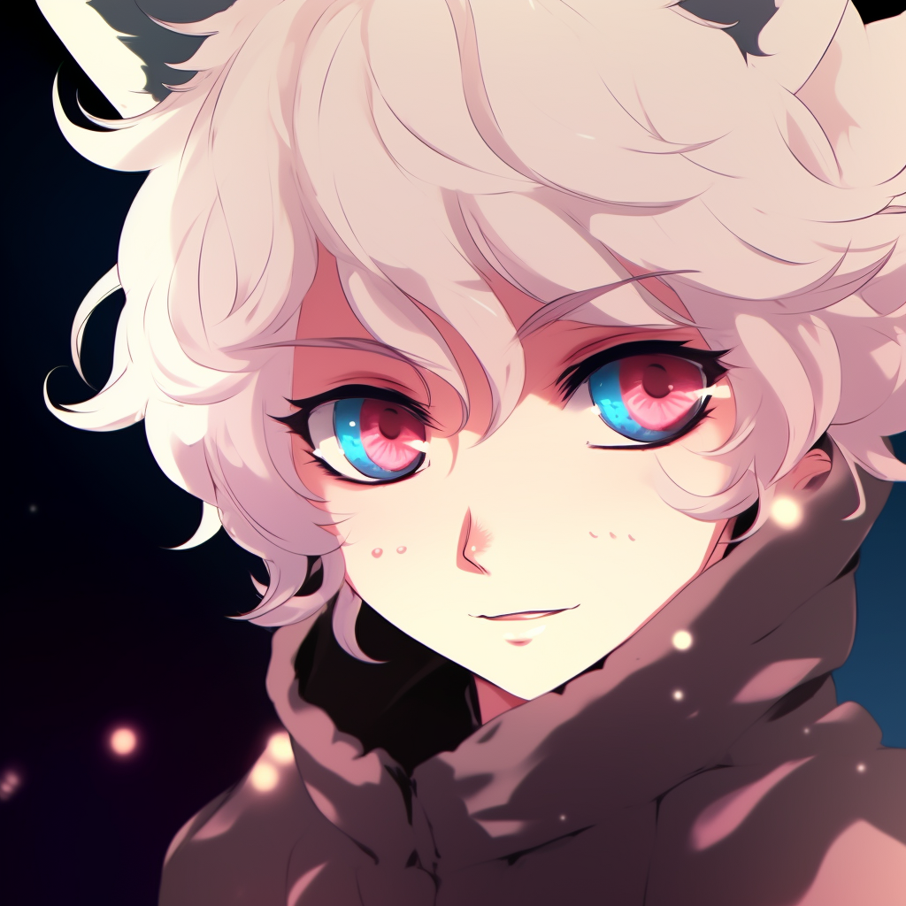 Anime girl with distinct cat ears, pastel colors and soft shading. anime girl pfp in high quality